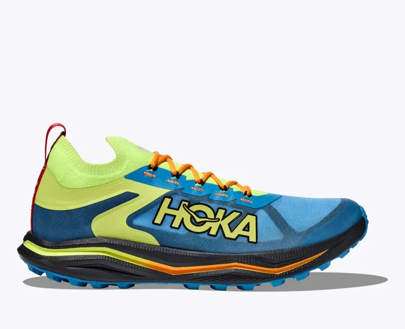 HOKA Zinal 2 Men's Trail Running Shoe in Diva Blue/Lettuce