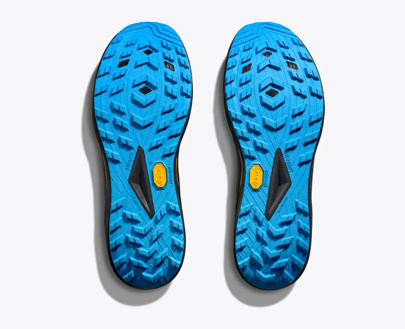 HOKA Zinal 2 Men's Trail Running Shoe in Diva Blue/Lettuce-1