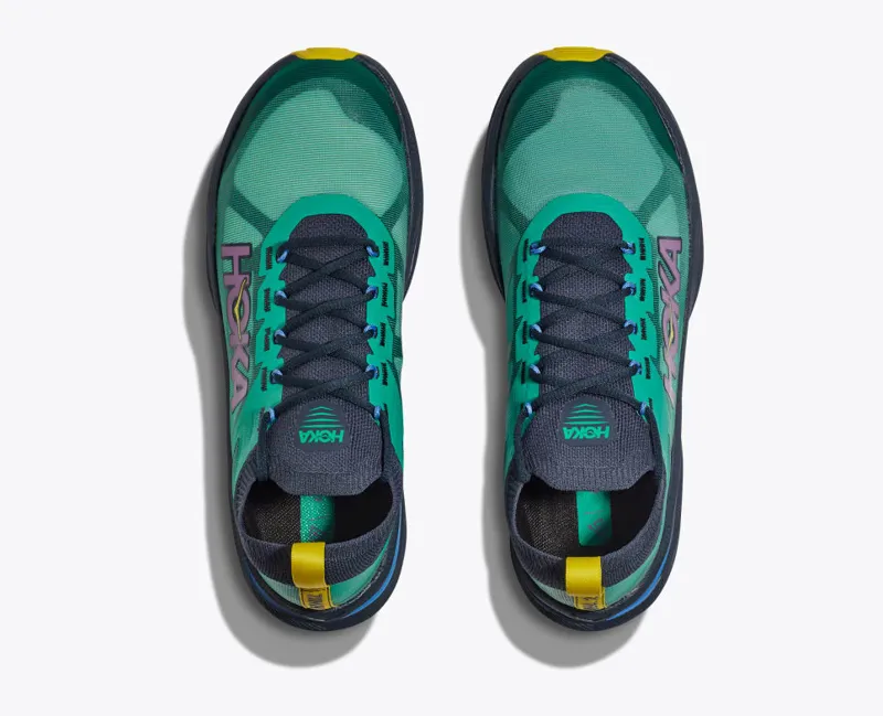 HOKA Zinal 2 Women's Trail Running Shoe in Tech Green/Strata-2