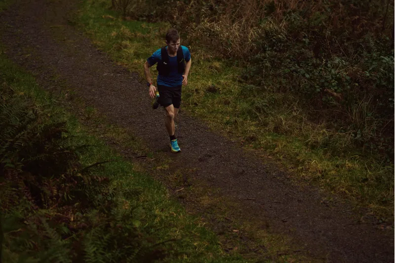 Inov8 TrailFly Speed Wide Men's Trail Running Shoe in Blue/Yellow-8
