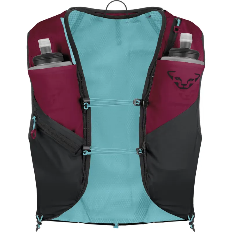Dynafit Ultra 12 Unisex Running Vest in Beet Red/Black Out-1