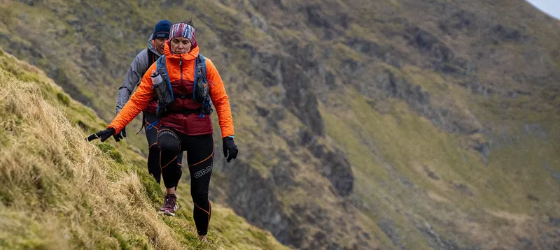 OMM Barrage Women's Insulated Waterproof Jacket in Dark Red/Orange-9