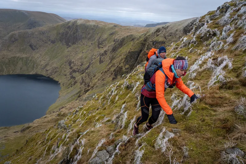 OMM Barrage Women's Insulated Waterproof Jacket in Dark Red/Orange-3