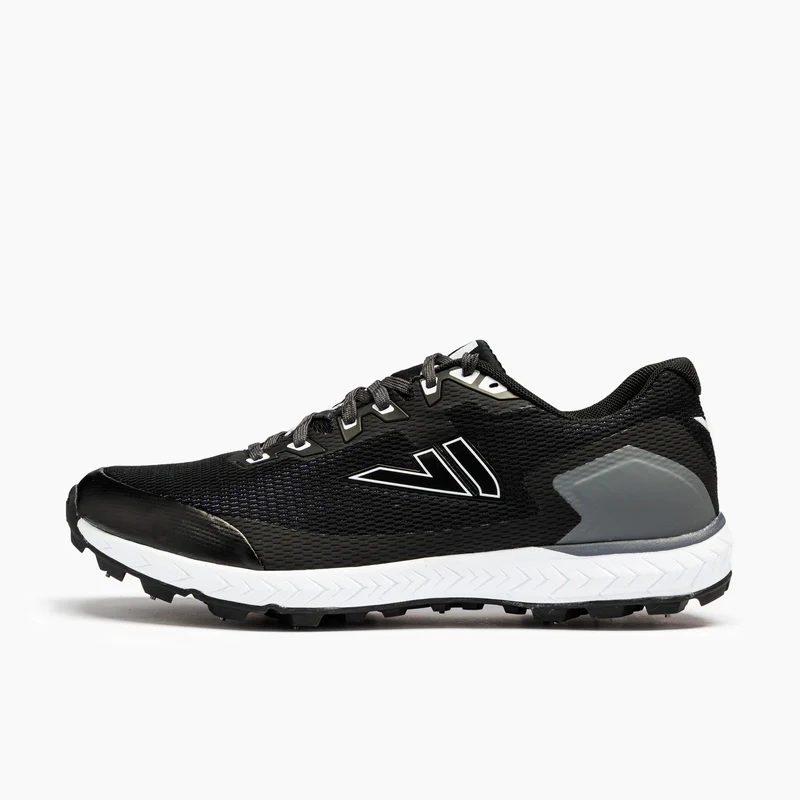 VJ Sport Sarva Devil5 Unisex Studded Running Shoe in Black-3