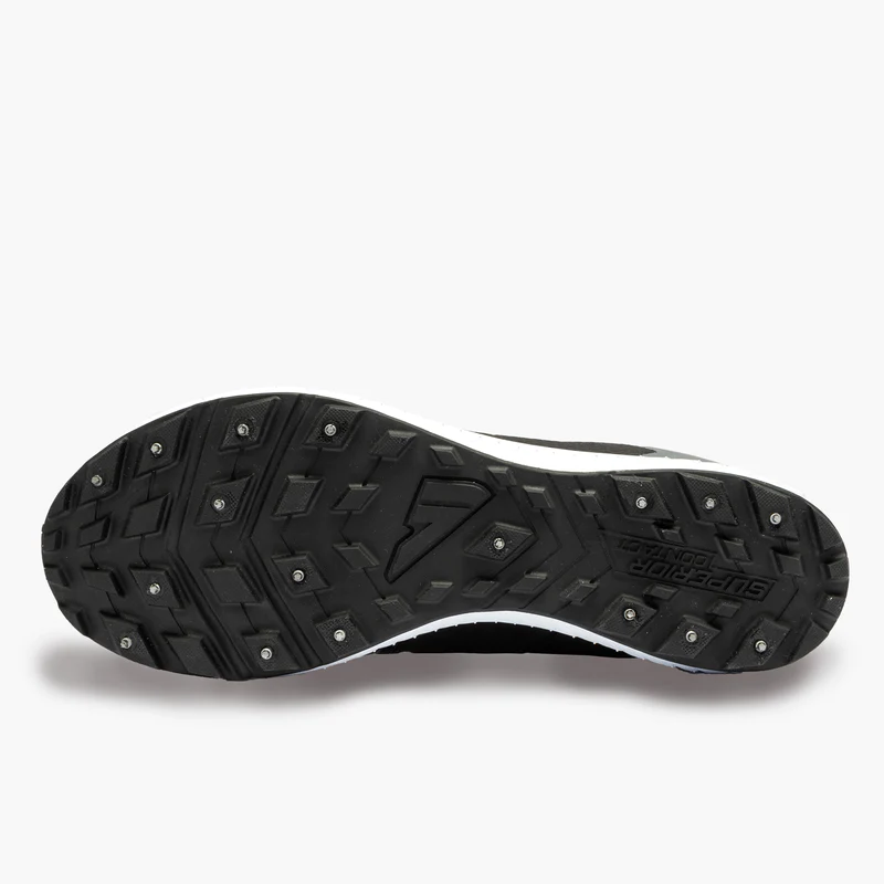 VJ Sport Sarva Devil5 Unisex Studded Running Shoe in Black-1