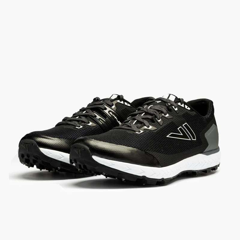 VJ Sport Sarva Devil5 Unisex Studded Running Shoe in Black-5