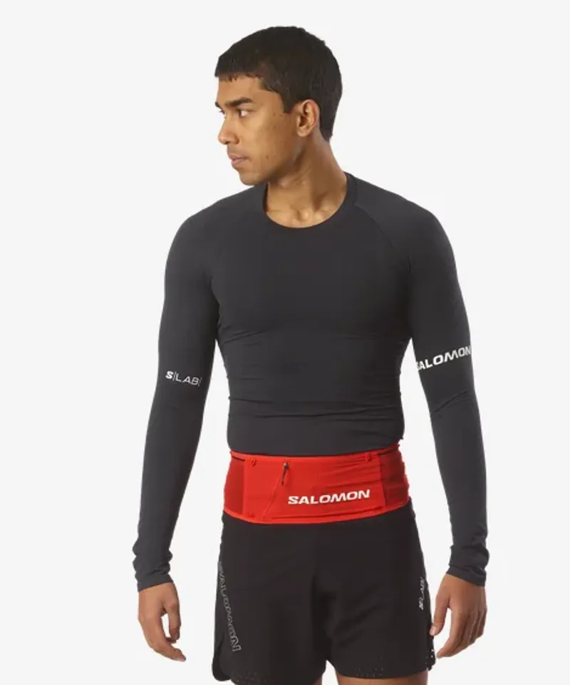 Salomon S LAB Belt Running Waist Belt Fiery Red Black