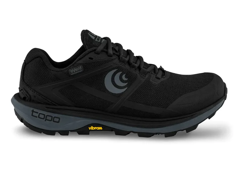 Topo Terraventure 4 Waterproof Men's Trail Running Shoe in Black/Charcoal