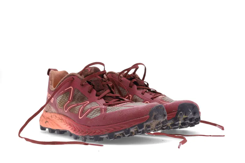 Inov8 MudTalon Speed Wide Women's Fell Running Shoe in Burgundy/Coral-6