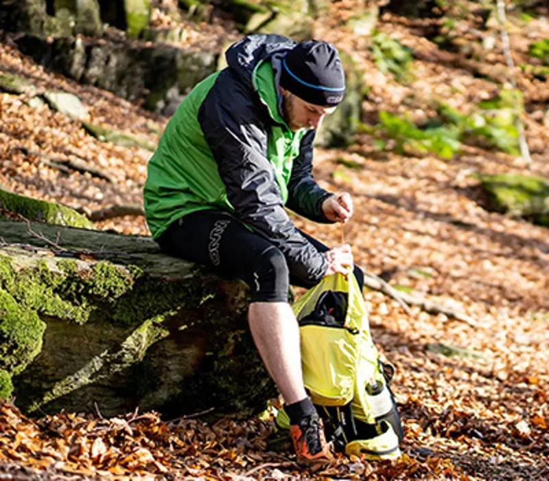 OMM Barrage Men's Insulated Waterproof Jacket in Green/Navy-5