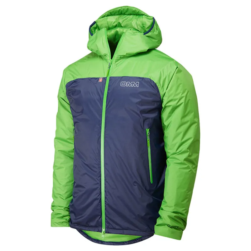 OMM Barrage Men's Insulated Waterproof Jacket in Green/Navy-2