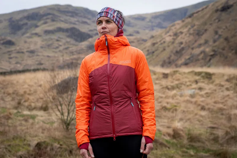 OMM Barrage Women's Insulated Waterproof Jacket in Dark Red/Orange-5