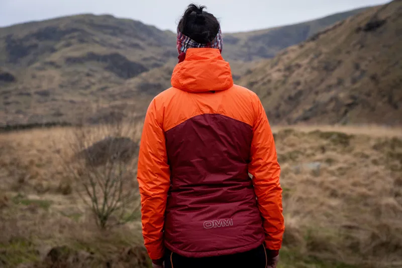 OMM Barrage Women's Insulated Waterproof Jacket in Dark Red/Orange-6