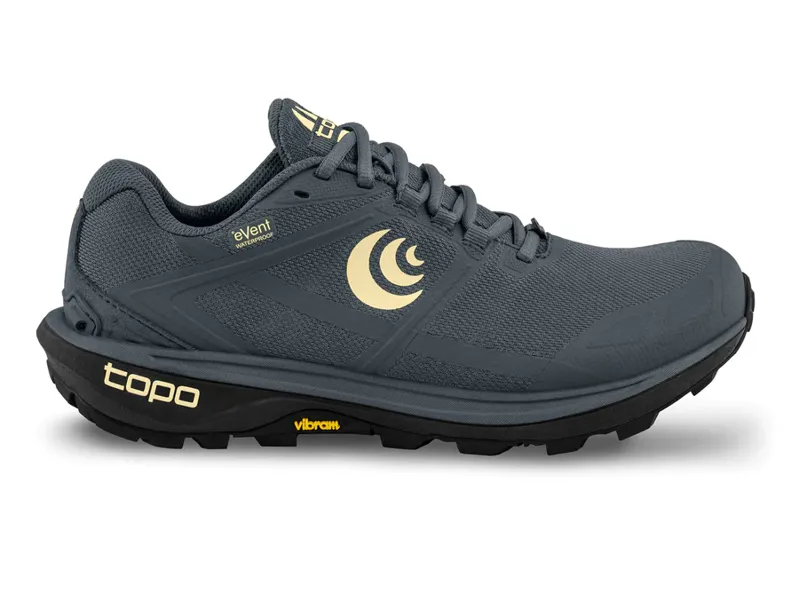 Topo Terraventure 4 Waterproof Women's Trail Running Shoe in Grey/Butter