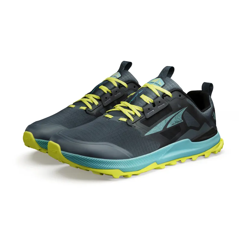Altra Lone Peak 8 Men's Trail Running Shoe in Black/Green-4