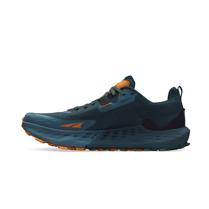 Altra Timp 5 Men's Trail Running Shoe in Blue/Orange-3