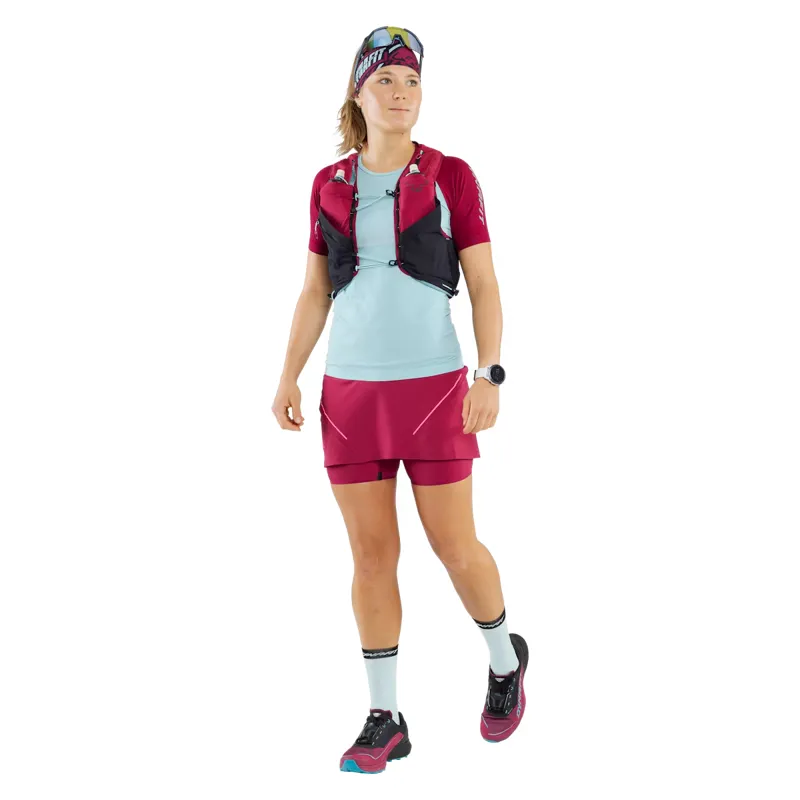 Dynafit Ultra 12 Unisex Running Vest in Beet Red/Black Out-2