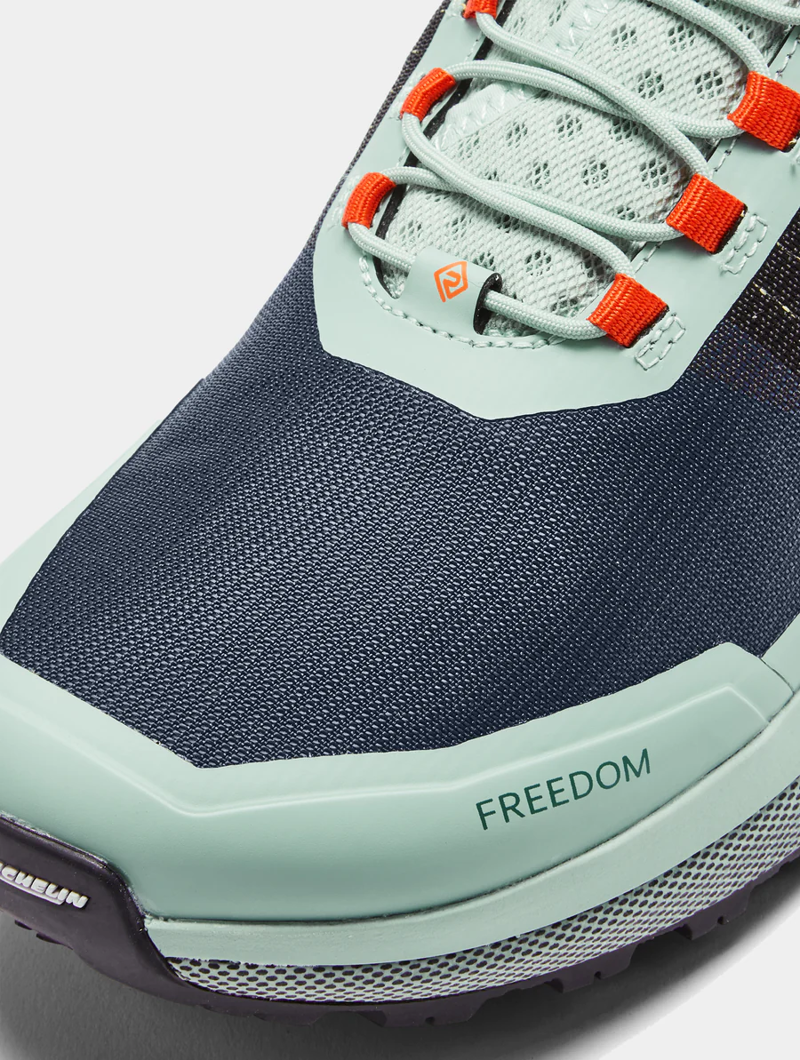 Ronhill Freedom Women's Trail Running Shoe in Teal/Eggshell/Pastel Red-9