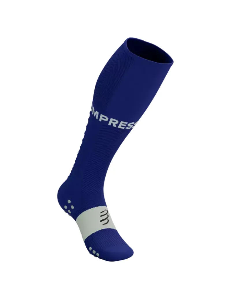 Compressport Full Socks Run Compression Socks in Dazz Blue/Sugar-1