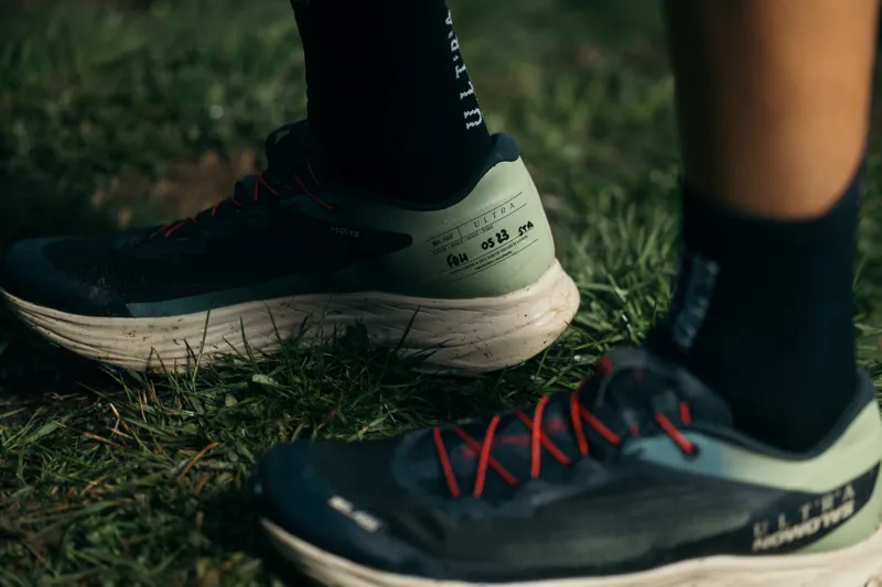 Salomon S/LAB Ultra Unisex Trail Running Shoe in Sage/Cameo Blue/Night Sky-7