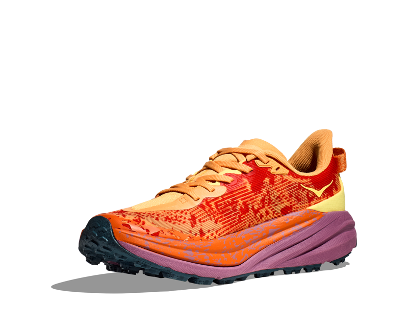 HOKA Speedgoat 6 Women's Trail Running Shoe in Sherbet/Beet Root-6