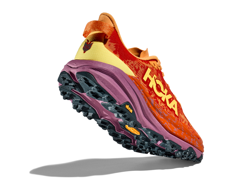 HOKA Speedgoat 6 Men's Trail Running Shoe in Sherbet/Beet Root-4