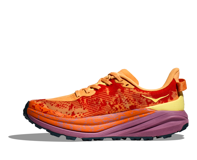 HOKA Speedgoat 6 Women's Trail Running Shoe in Sherbet/Beet Root-3