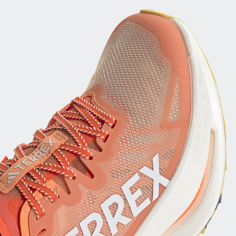 adidas Terrex Agravic Speed Ultra Women's Trail Running Shoe in Amber Tint/Crystal White/SemSpa-7