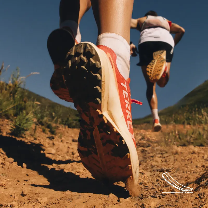adidas Terrex Agravic Speed Ultra Women's Trail Running Shoe in Amber Tint/Crystal White/SemSpa-10