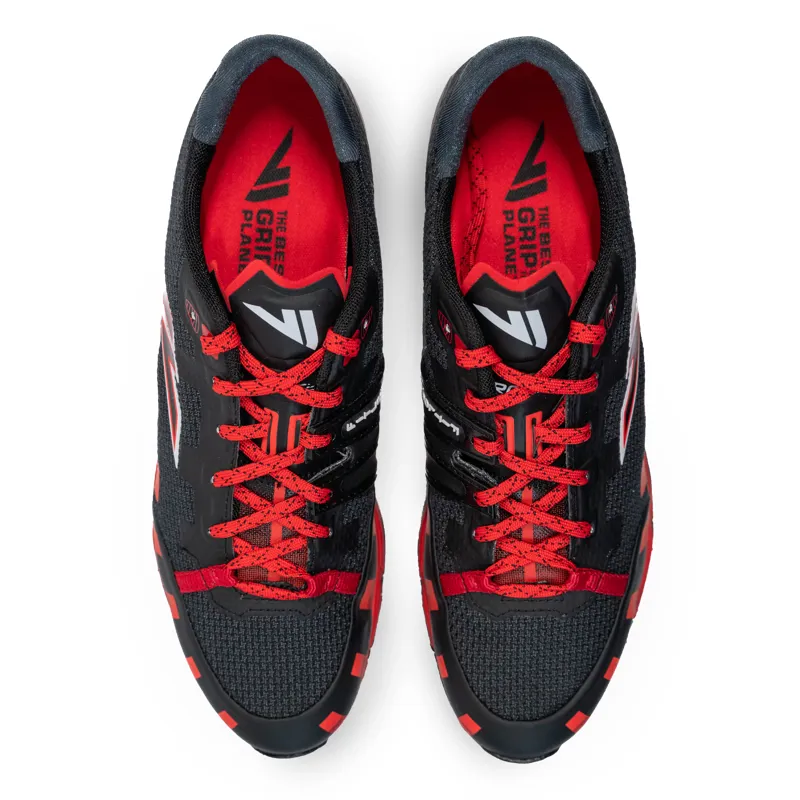 VJ Sport IRock 4 Unisex Fell Running Shoe in Black/Red-2
