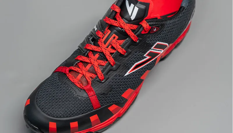 VJ Sport IRock 4 Unisex Fell Running Shoe in Black/Red-8