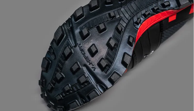 VJ Sport IRock 4 Unisex Fell Running Shoe in Black/Red-7