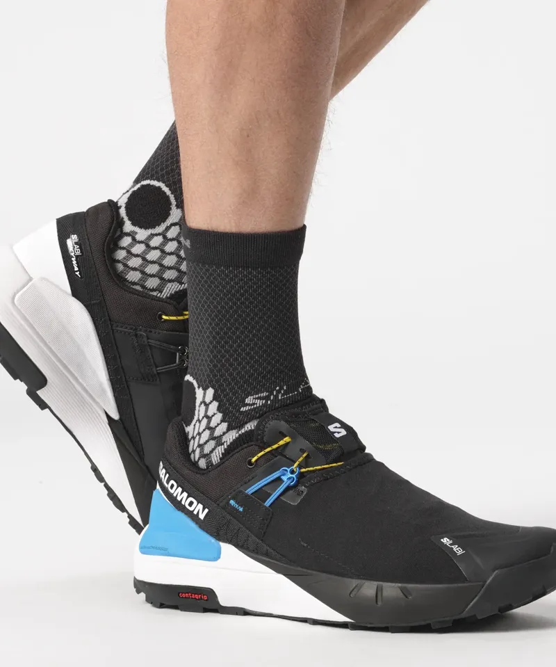 Salomon S/LAB Skyway Unisex Hiking Shoe in Black/White/Blue Danube-7