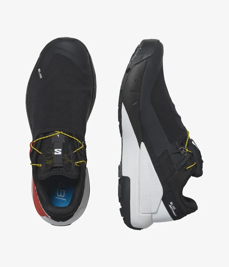 Salomon S/LAB Skyway Unisex Hiking Shoe in Black/White/Blue Danube-2