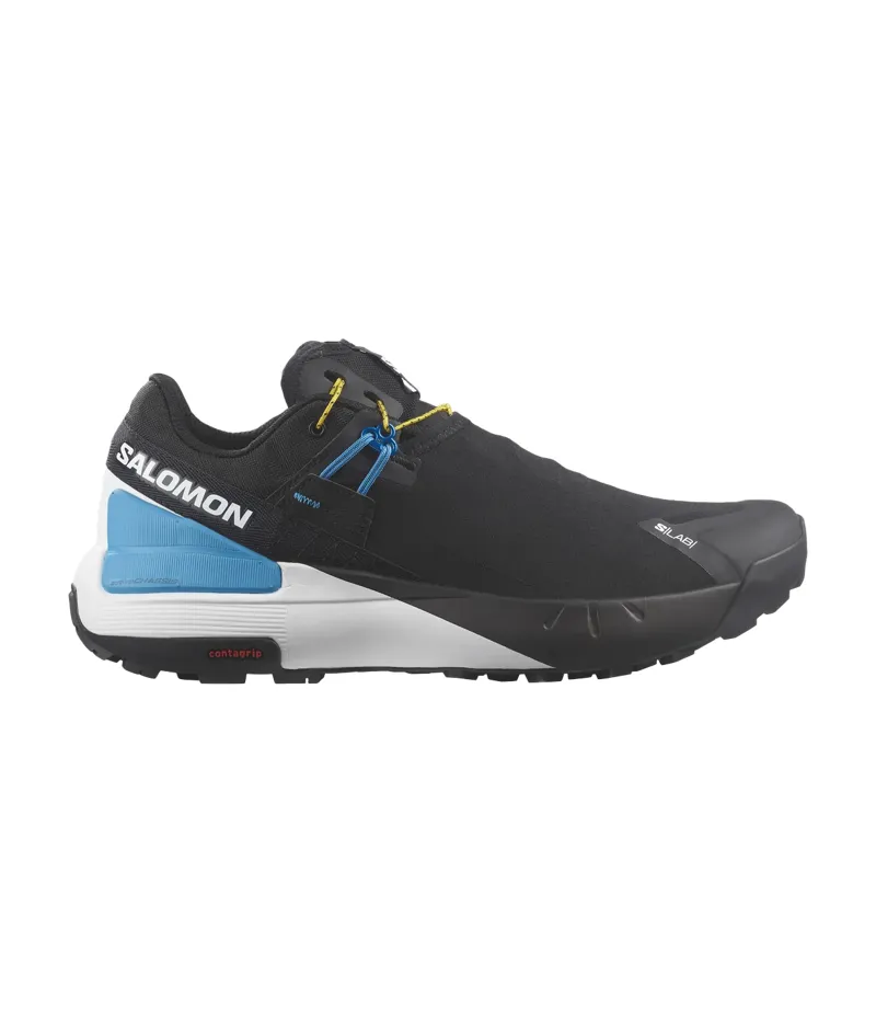 Salomon S/LAB Skyway Unisex Hiking Shoe in Black/White/Blue Danube