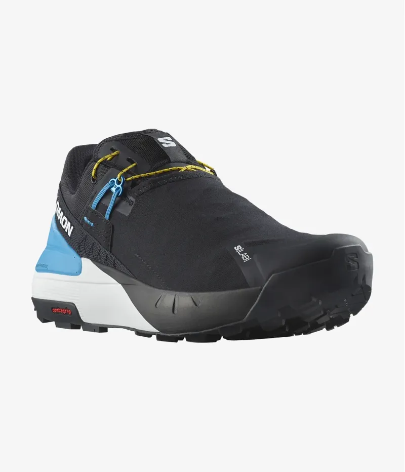 Salomon S/LAB Skyway Unisex Hiking Shoe in Black/White/Blue Danube-5