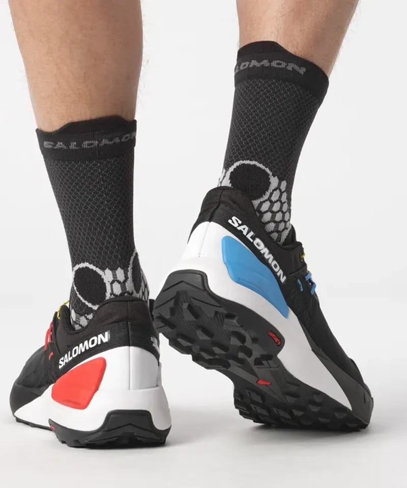 Salomon S/LAB Skyway Unisex Hiking Shoe in Black/White/Blue Danube-6