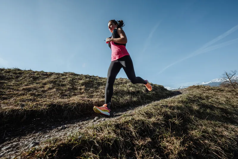 Salomon Sense Ride 5 Women's Trail Running Shoe in Bird Of Paradise/White/Sulphur Spring-9