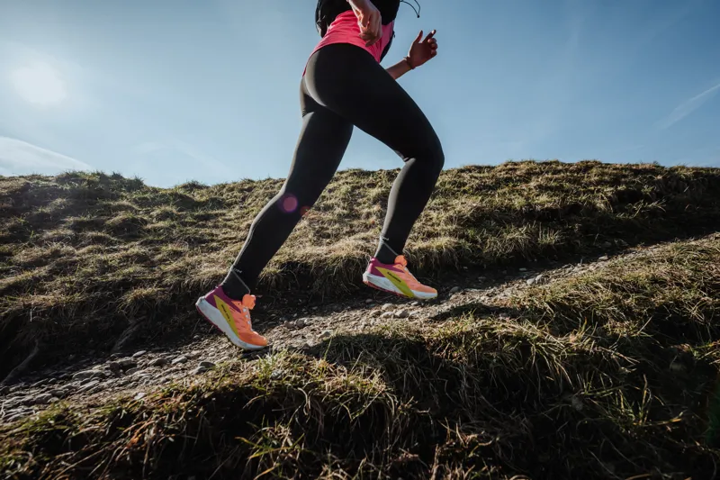 Salomon Sense Ride 5 Women's Trail Running Shoe in Bird Of Paradise/White/Sulphur Spring-8