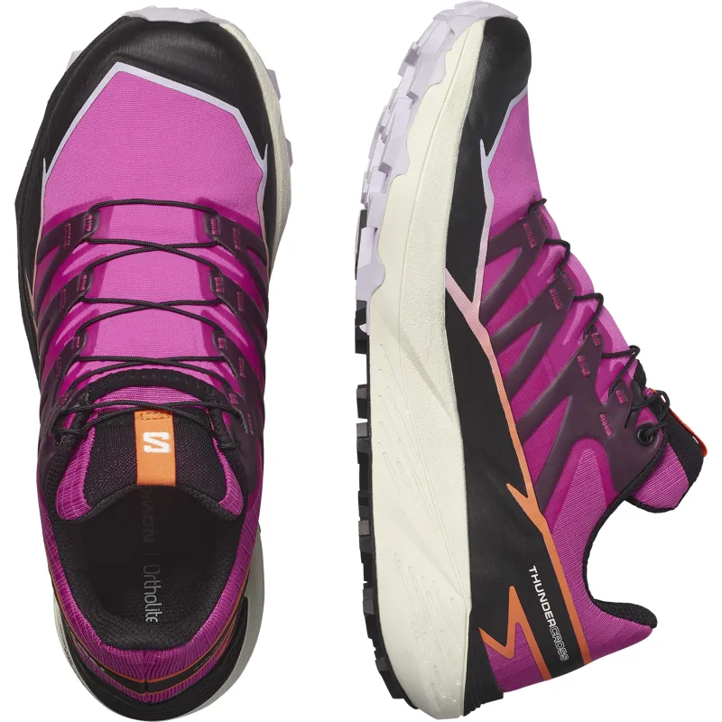 Salomon Thundercross Women's Trail/Fell Running Shoe in Rose Violet/Black/Orchid Petal-2