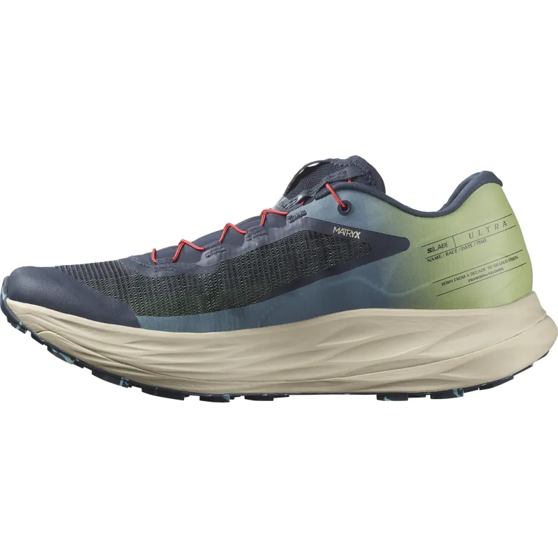Salomon S/LAB Ultra Unisex Trail Running Shoe in Sage/Cameo Blue/Night Sky-3