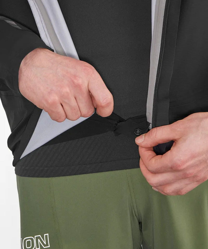 Salomon S/LAB Ultra Unisex Waterproof Running Jacket in Deep Black-7