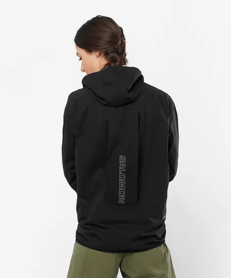 Salomon S/LAB Ultra Unisex Waterproof Running Jacket in Deep Black-12