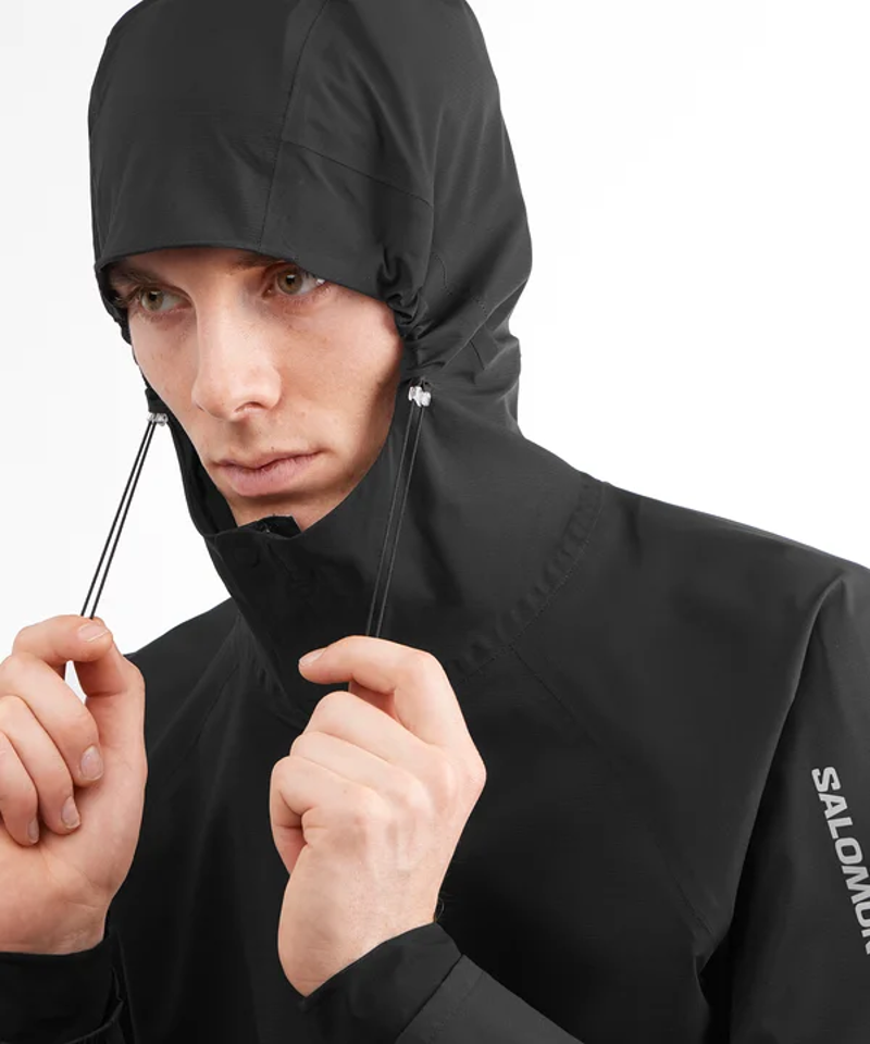 Salomon S/LAB Ultra Unisex Waterproof Running Jacket in Deep Black-5