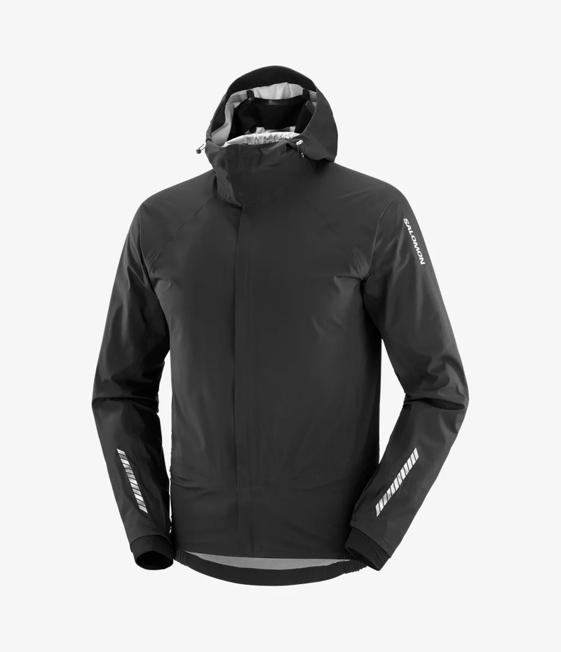 Salomon S/LAB Ultra Unisex Waterproof Running Jacket in Deep Black-2