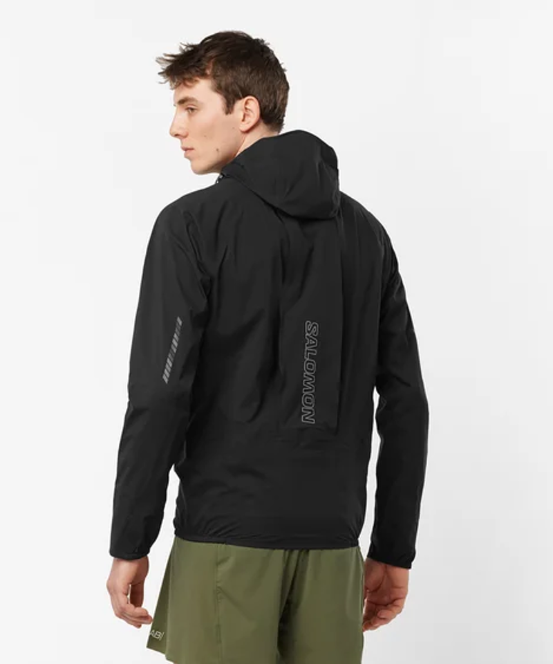 Salomon S/LAB Ultra Unisex Waterproof Running Jacket in Deep Black-13