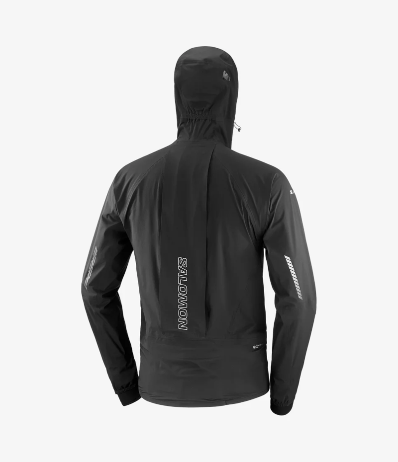 Salomon S/LAB Ultra Unisex Waterproof Running Jacket in Deep Black-3