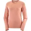Salomon Cross Run LS Women's Running T-Shirt in Light Mahogany
