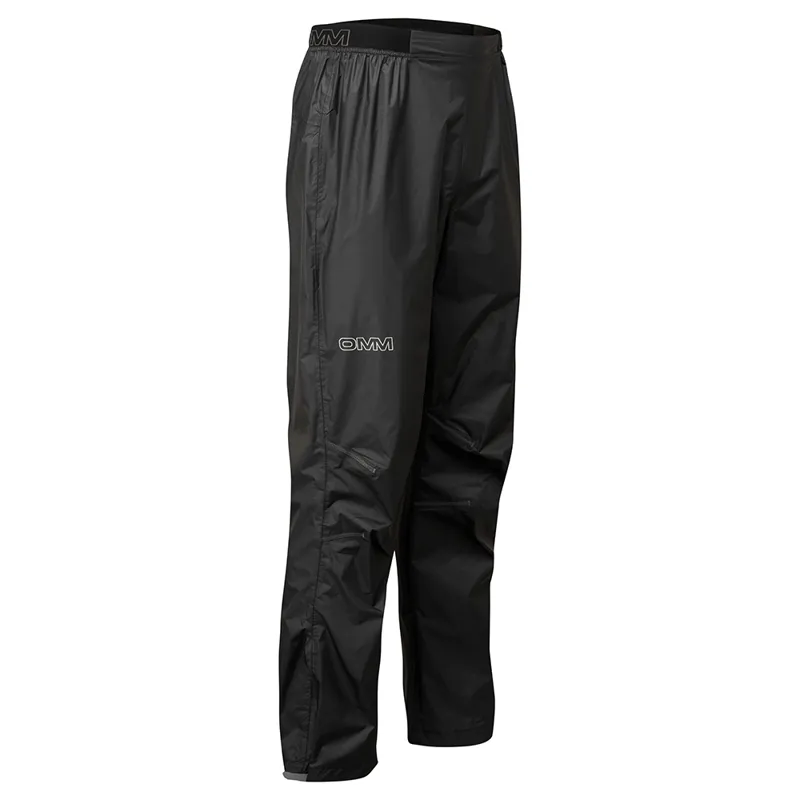 OMM Halo Pant Men's Waterproof Running Overtrouser in Black-1