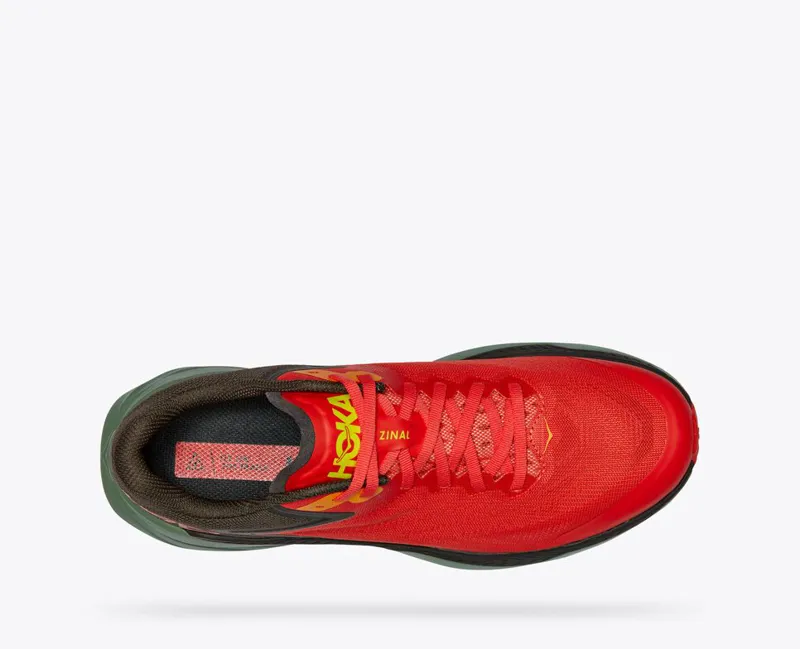 HOKA Zinal Men's Trail Running Shoe in Fiesta/Black Olive-2